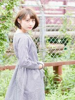 エル バイ ファースト(L by first)&nbsp;【L by first】フォギーベージュ×ワンサイドボブ◎30代40代50代