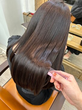 ナンバー ジルバ 立川(N° jillva) 髪質改善/酸熱/艶オリーブカラー