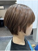 チリチリ解消!プレミアム髪質改善ストレート×大人ショート