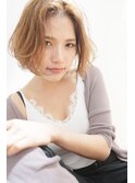 くびれヘア/アプリコットオレンジ/夏のヘアアレンジ/八乙女