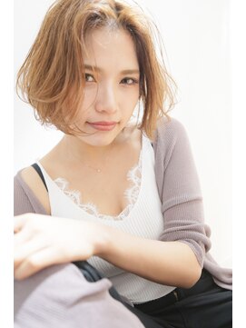 ラフ 八乙女(Rough) 大人ガーリー/ダークアッシュ/ミディアムレイヤーカット/八乙女