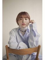 ムク 甲府(muku.)&nbsp;ミディアムヘア/斜めバング/グレージュカラー/甲府駅