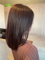 ルーチュヘアー(Lu cu hair)&nbsp;くすみピンクベージュ×顔周りレイヤーカット