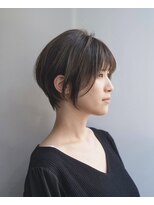 ベイショア(Bay Shore NY) 大人かわいい/ショート/耳掛けショート/オリーブベージュ