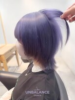 アンバランスオオサカ(UNBALANCE OSAKA)&nbsp;★バイオレット/ウルフレイヤー/小顔レイヤー/ブルー【JUNYA】