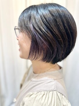 マム(mamu) ショートボブ/インナーカラー