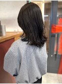 ウルフレイヤー 似合わせカット 20代30代 黒髪 艶髪 透明感