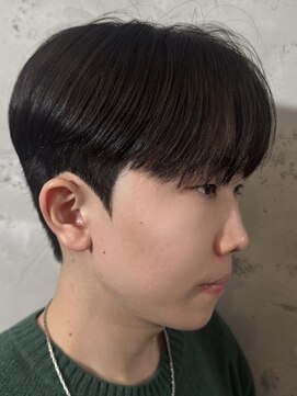 ノラ ヘアーサロン(NORA HAIR SALON) 韓国シースルーマッシュカルマパーマダウンパーマ黒髪マッシュ