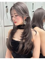 ロンドガーネット 池袋(Lond garnet)&nbsp;イメチェン外ハネボブ美髪ワイドバングレイヤー縮毛矯正/池袋