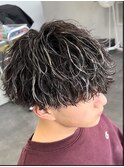 波巻きスパイラルパーマ緩め渋谷シャドウパーマハイライト