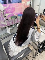 ユーフォリア 渋谷グランデ(Euphoria SHIBUYA GRANDE)&nbsp;エクステ ワインレッド ロングスタイル AKARI