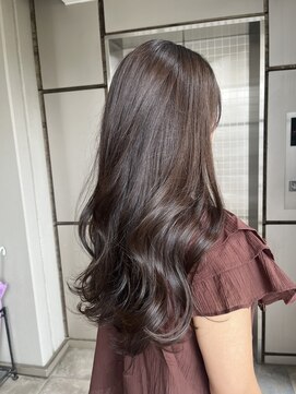 マウ(mau) 艶ロング　透明感ブラウンカラー