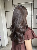 マウ(mau) 艶ロング 透明感ブラウンカラー