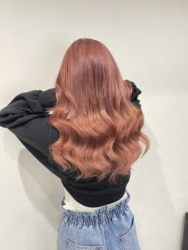ヘアーデザイン ジェルム(Hair Design germe) プルエクステでピンクブラウン #しのだスペシャル
