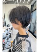 くびれヘア/ハイライトカラー/夏ショート/大人ショート