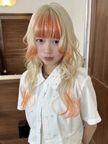 リヴ ウメダ(LIV umeda)&nbsp;ホワイトブロンド/オレンジカラー/デザインカラー/梅田