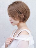 大分ショートボブ/丸みショート/長め前髪/20代30代40代