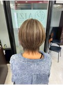 白髪ぼかしハイライト
