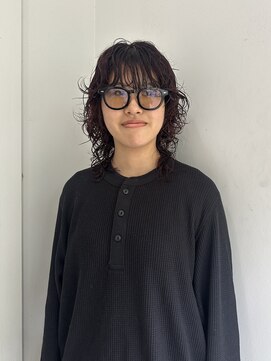 シアン 矢場町店(CYAN.) ボルドー×ウルフレイヤーパーマ