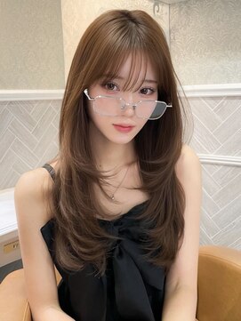 ロンド 銀座(Lond) Shina★ 黒髪ココアベージュ小顔レイヤー髪質改善縮毛矯正16