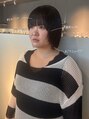 ヘアーエスクールシーユー 枚方T-SITE店(hair S.COEUR×Cu)&nbsp;《ハッシュボブ》お顔周りレイヤーとパツっとボブ 