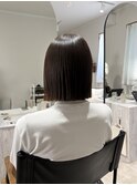 クラゲヘアー/小顔に見せるヘア/ココアベージュ/沖縄市