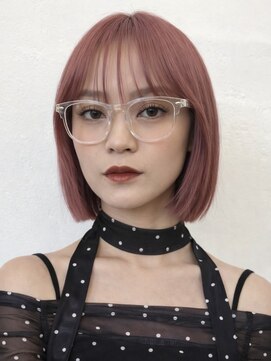 ゲーム 原宿店(GAME) 韓国風ボブ/垢抜けボブ/ピンクベージュ/顔周りカット/レイヤー