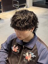 アトラクト バイ ラック 津田沼(Attract by LUCK)&nbsp;縦落ちウルフパーマ/津田沼/メンズパーマ/メンズ/メンズカット