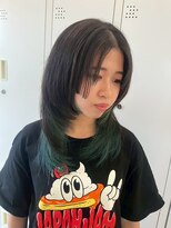 エクファ ヘア リゾート 大津 瀬田店(ex-fa hair resort)&nbsp;イメチェン/ピンクベージュ/アンブレラカラー/前髪/大津/瀬田