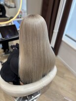 アーチバイケンジ(arch by kenje) ホワイトベージュ/平塚美容室/ロングヘア/ブリーチカラー