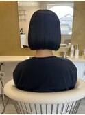 切りっぱなしボブ