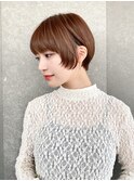 ハンサムショート/丸みショートボブ/20代30代40代50代/顔周り