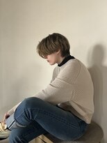 キュー(Cue_) メンズセンターパート/メンノン系ニュアンスパーマ