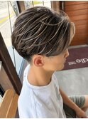 メンズ白髪ぼかしハイライト