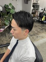 ボウ 本町(BOW) 【BOW HAIR】サイドパート テーパーフェード