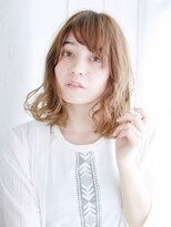 ヘアメイク ナル(hair make nalu)&nbsp;透け感たっぷりミックスカールボブ