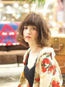 マリオ ヘアー デザイン(MARIO HAIR DESIGN) MARIO☆無造作ウェーブカールミディ