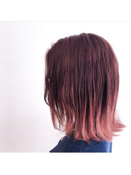 ヘアサロン ハーツ(hair salon HEARTS) ピンク　エッジカラー