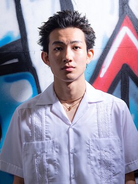 チルチェア 渋谷店(CHILL CHAIR) ピンパーマオールバックスタイル  <渋谷><理容室><バーバー>