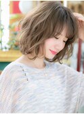 ■シアーグレージュ小顔エアリーミディ52-14★戸頭20代30代40代