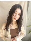 【わだロング】マロンベージュの涼しげヘア