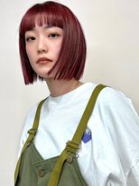 ゲーム 原宿店(GAME)&nbsp;ダークチェリーピンク/ダブルカラー/ケアブリーチ/髪質改善/原宿