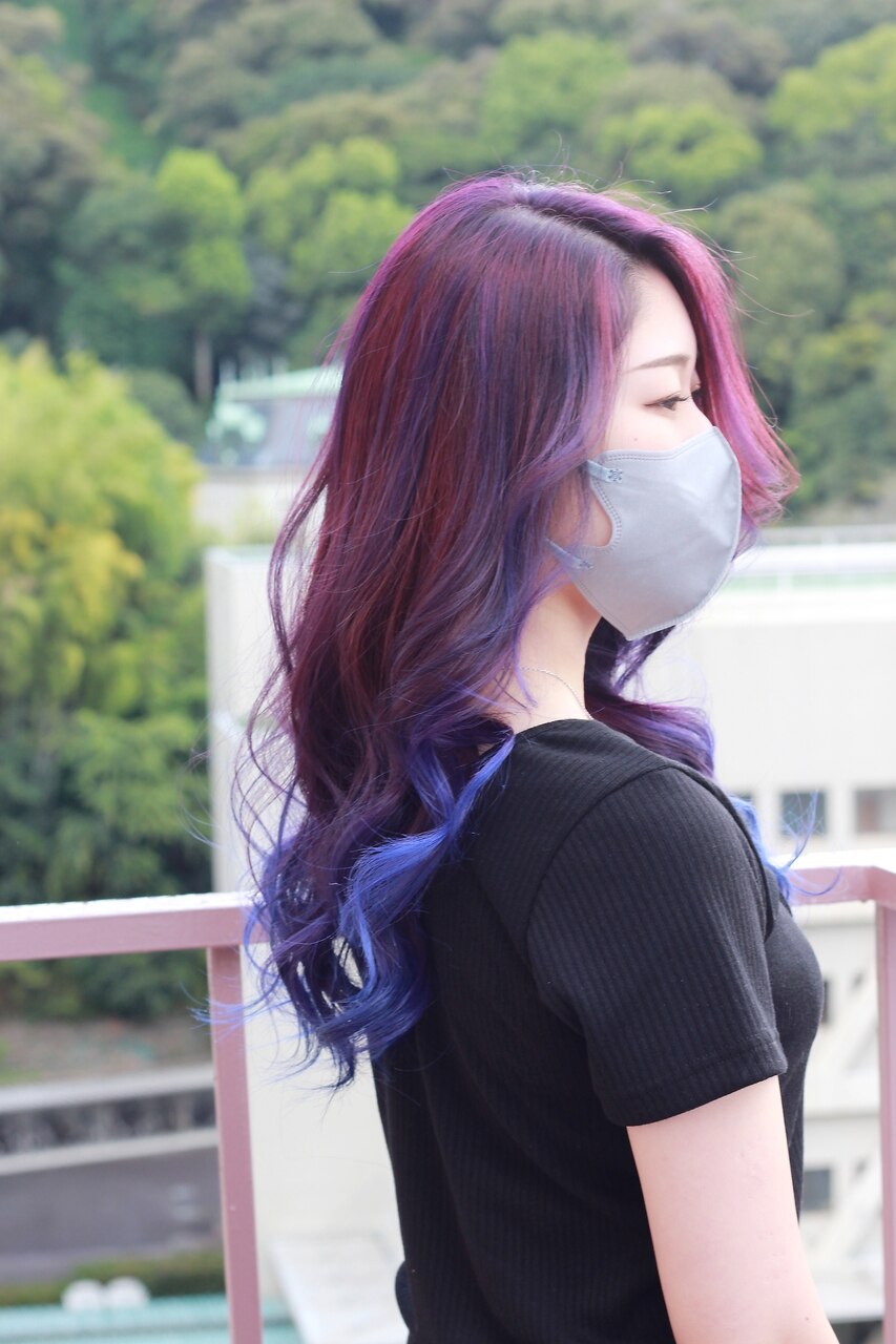 ハイライト #グラデーション #パープル #ラベンダー #紫カラー