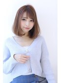 小顔ボブ抜け感オリーブアッシュフェザーバングボブルフグラボブ