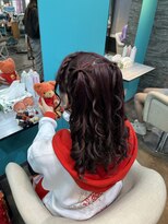 リエラ 新宿(RIERA)&nbsp;編みカチュりぼんハーフツイン