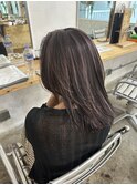 【白髪活かし】ピンクベージュ×ハイライト