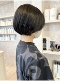 福山市Caaryマチルダボブエレガンス丸みショートボブ20代30代