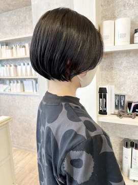 キャアリー(Caary) 福山市Caaryマチルダボブエレガンス丸みショートボブ20代30代