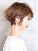 ひし形ショートボブ/大人ショートヘア/ショートカット/銀座