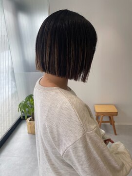 ハル 南平岸(HARU) ぱつッと切りっぱなしボブ♪/ハイライト/ボブ/ミニボブ